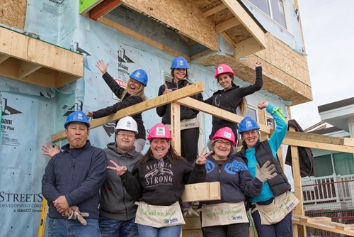 Habitat volunteers