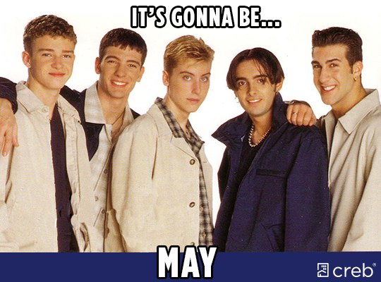 its gonna be may