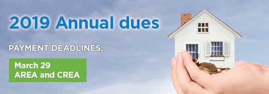 March 29 annual dues