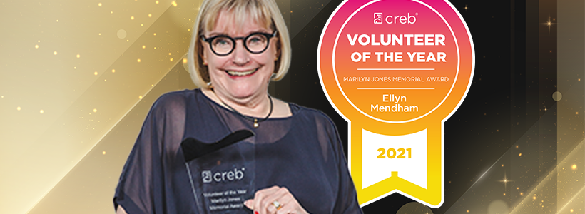Ellyn Mendham - 2021 Volunteer of the Year Award recipient