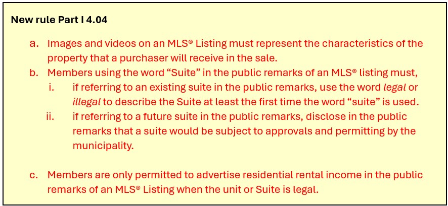 New rule Part I 4.04