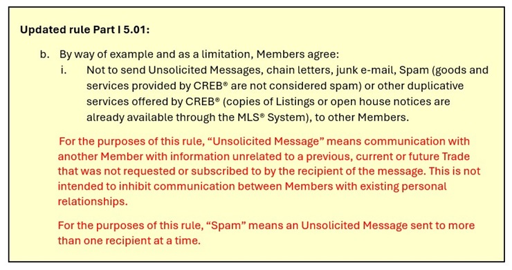 Updated rule Part I 5.01