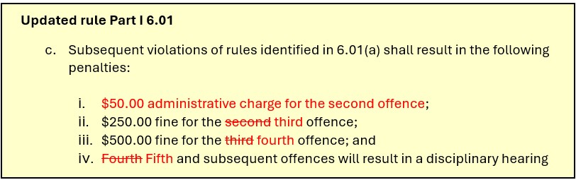 Updated rule Part I 6.01