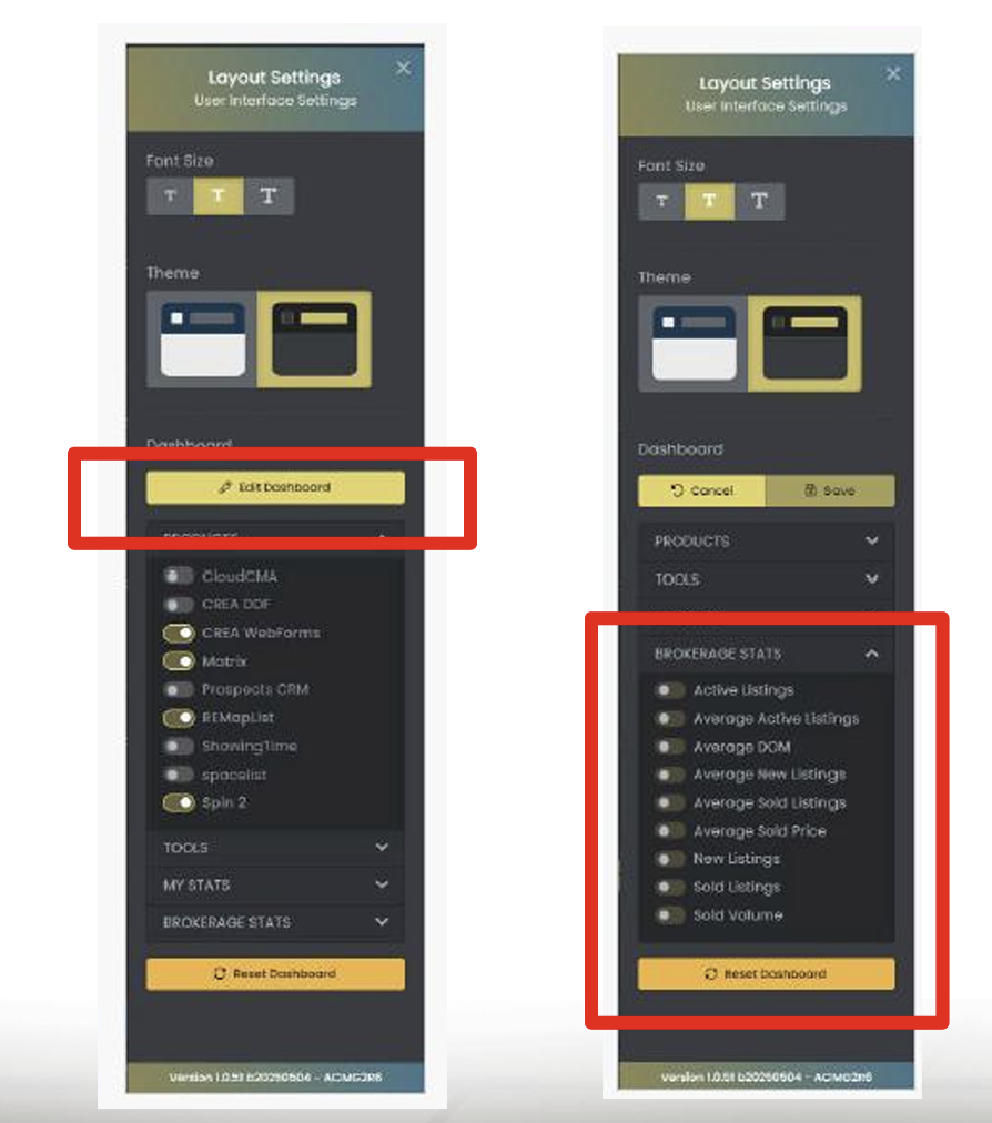 Pillar 9 Dashboard Enhancements Add/Edit tool