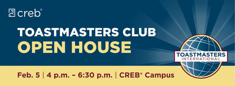Toastmasters Open House CT Banner